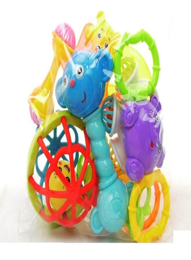 Globular Baby Friends Colorful Non Toxic BPA Attractive Plastic Set 6 Month to 3 Year Best Gift Shake & Grab Rattle and Soothing Teethers for Babies New Born and Infants Early Age Toys for Kids - Image 3